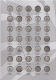 1925 - 1966 GREAT BRITISH ONE SHILLING COIN HUNT COLLECTORS ALBUM - Coin Album - Cambridgeshire Coins