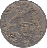 1925 25 CENTIMOS SPAIN - WORLD COINS - Cambridgeshire Coins