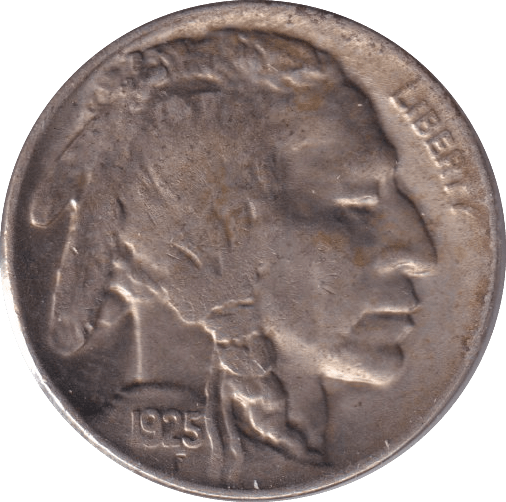 1925 5 CENTS USA - WORLD COINS - Cambridgeshire Coins