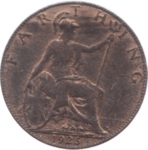 1925 FARTHING ( AUNC ) 18 - Farthing - Cambridgeshire Coins