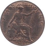 1925 FARTHING ( AUNC ) 18 - Farthing - Cambridgeshire Coins