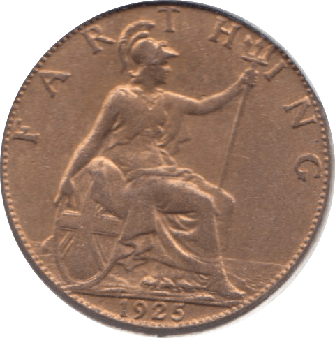 1925 FARTHING ( EF ) 2 - Farthing - Cambridgeshire Coins