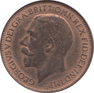 1925 FARTHING ( UNC ) 23 - Farthing - Cambridgeshire Coins