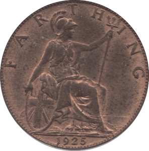 1925 FARTHING ( UNC ) 23 - Farthing - Cambridgeshire Coins