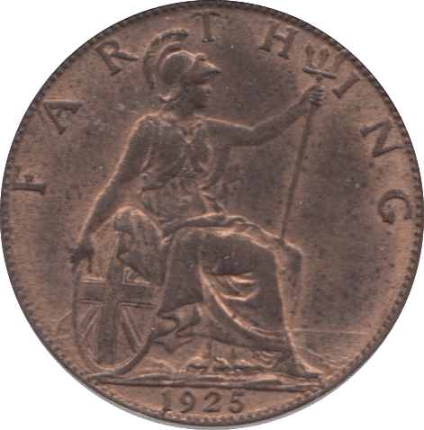 1925 FARTHING ( UNC ) 23 - Farthing - Cambridgeshire Coins