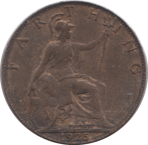 1925 FARTHING ( UNC ) - Farthing - Cambridgeshire Coins