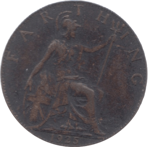 1925 FARTHING ( VF ) 23 - Farthing - Cambridgeshire Coins