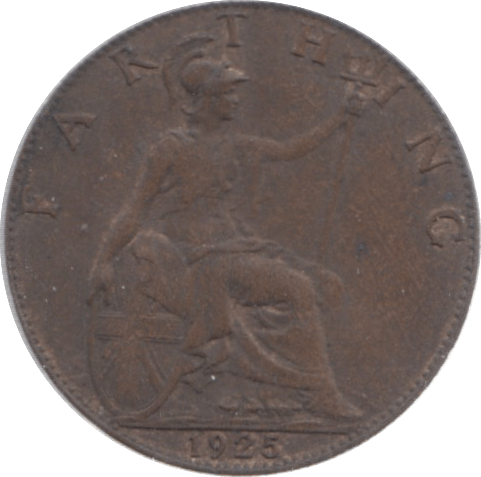 1925 FARTHING ( VF ) - Farthing - Cambridgeshire Coins