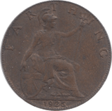 1925 FARTHING ( VF ) - Farthing - Cambridgeshire Coins