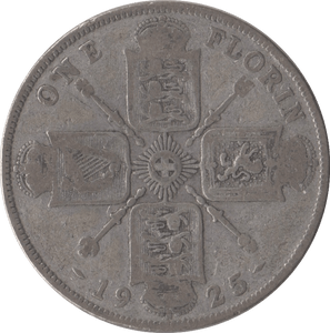 1925 FLORIN ( NF ) 2 - FLORIN - Cambridgeshire Coins