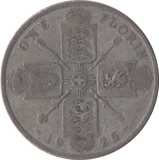 1925 FLORIN ( NF ) 2 - FLORIN - Cambridgeshire Coins