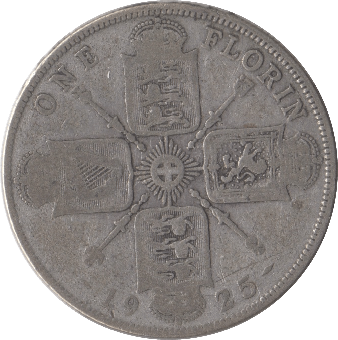 1925 FLORIN ( NF ) 3 - FLORIN - Cambridgeshire Coins