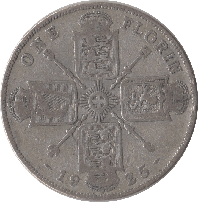 1925 FLORIN ( NF ) 4 - FLORIN - Cambridgeshire Coins
