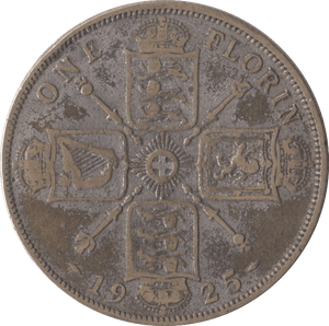 1925 FLORIN ( NF ) 5 - FLORIN - Cambridgeshire Coins