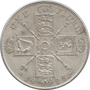 1925 FLORIN ( VF ) 3 - Florin - Cambridgeshire Coins