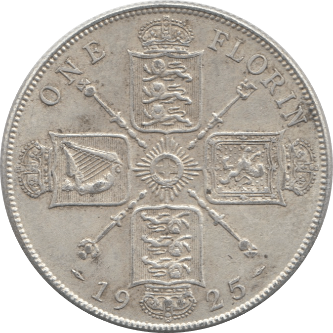 1925 FLORIN ( VF ) 3 - Florin - Cambridgeshire Coins