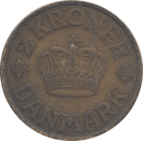 1925 HALF KRONER DENMARK - WORLD COINS - Cambridgeshire Coins