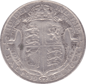 1925 HALFCROWN ( F ) C - Halfcrown - Cambridgeshire Coins