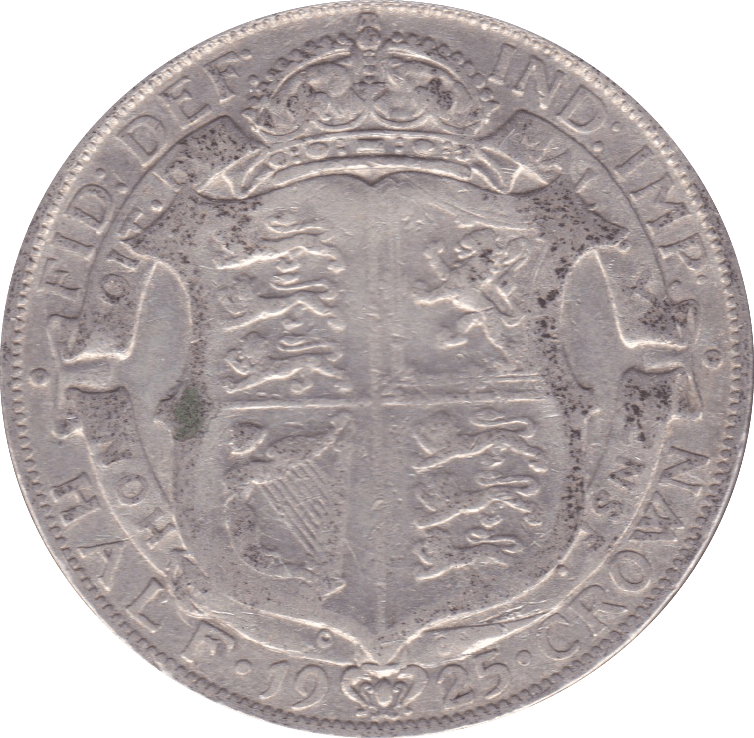 1925 HALFCROWN ( F ) C - Halfcrown - Cambridgeshire Coins