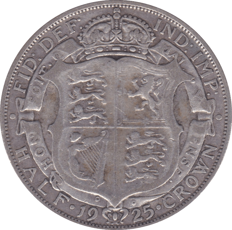 1925 HALFCROWN ( F ) D - Halfcrown - Cambridgeshire Coins