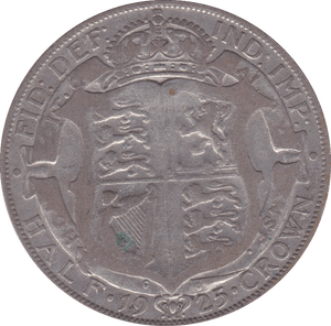 1925 HALFCROWN ( FAIR ) D - Halfcrown - Cambridgeshire Coins