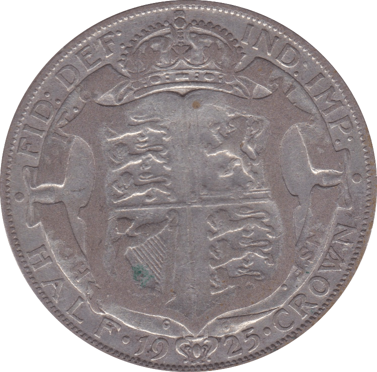1925 HALFCROWN ( FAIR ) D - Halfcrown - Cambridgeshire Coins