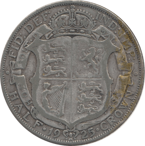 1925 HALFCROWN ( FINE ) 5 - HALFCROWN - Cambridgeshire Coins