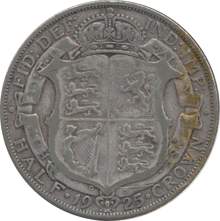 1925 HALFCROWN ( FINE ) 5 - HALFCROWN - Cambridgeshire Coins