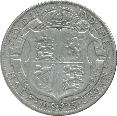 1925 HALFCROWN ( GF ) - Halfcrown - Cambridgeshire Coins