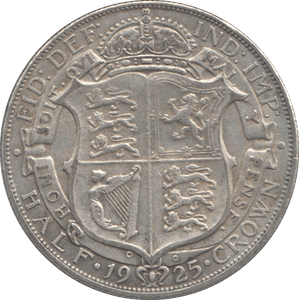 1925 HALFCROWN ( GVF ) - Halfcrown - Cambridgeshire Coins