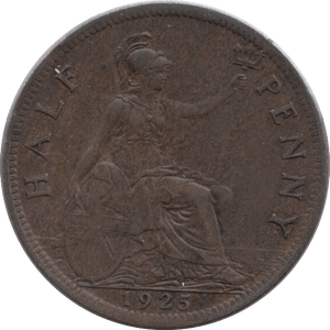 1925 HALFPENNY ( EF ) - Halfpenny - Cambridgeshire Coins