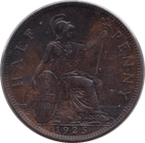 1925 HALFPENNY ( UNC ) 2 - Halfpenny - Cambridgeshire Coins