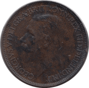 1925 HALFPENNY ( UNC ) 2 - Halfpenny - Cambridgeshire Coins