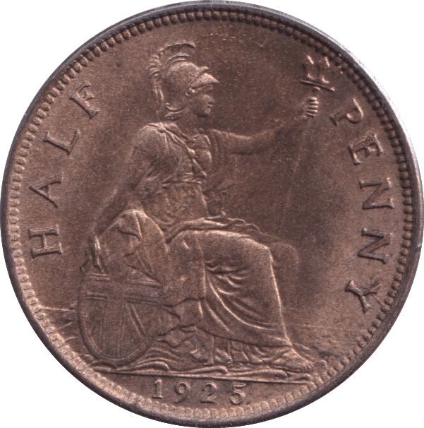 1925 HALFPENNY ( UNC ) - Halfpenny - Cambridgeshire Coins