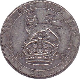 1925 SHILLING ( F ) - Shilling - Cambridgeshire Coins