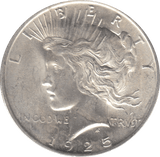 1925 SILVER MORGAN PEACE DOLLAR USA - SILVER WORLD COINS - Cambridgeshire Coins