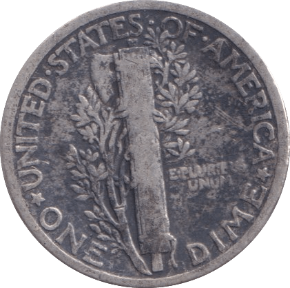 1925 SILVER ONE DIME USA - SILVER WORLD COINS - Cambridgeshire Coins