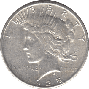 1925 SILVER PEACE DOLLAR USA 6 - WORLD SILVER COINS - Cambridgeshire Coins