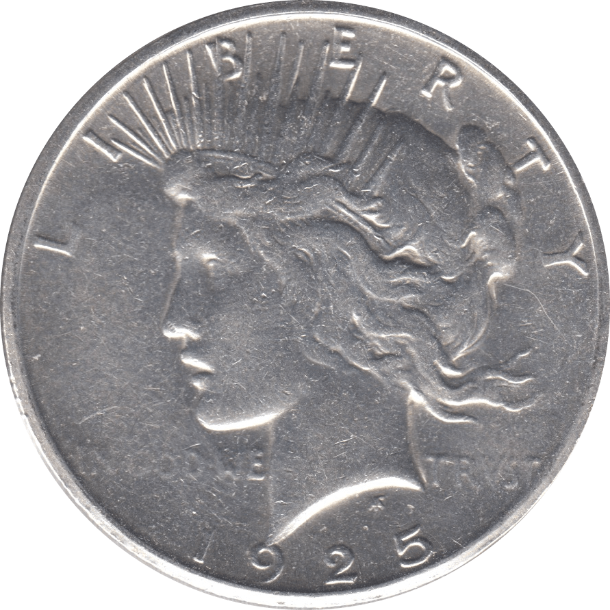 1925 SILVER PEACE DOLLAR USA 7 - WORLD SILVER COINS - Cambridgeshire Coins