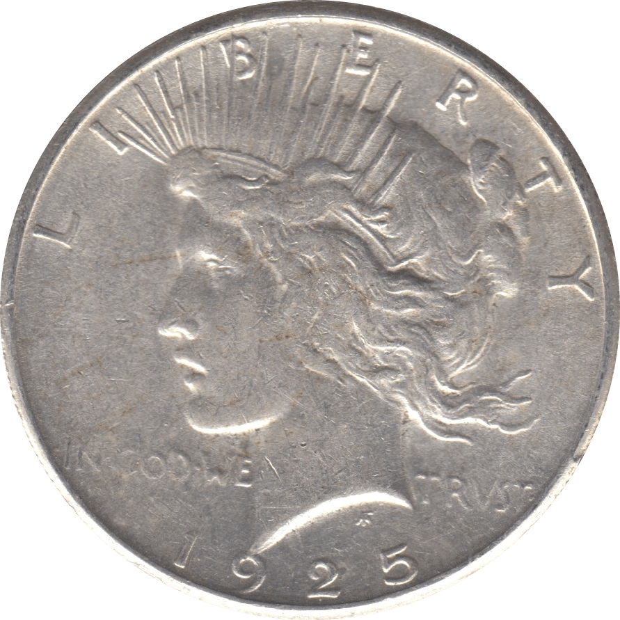 1925 SILVER PEACE DOLLAR USA 8 - WORLD SILVER COINS - Cambridgeshire Coins