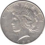 1925 SILVER PEACE DOLLAR USA 8 - WORLD SILVER COINS - Cambridgeshire Coins