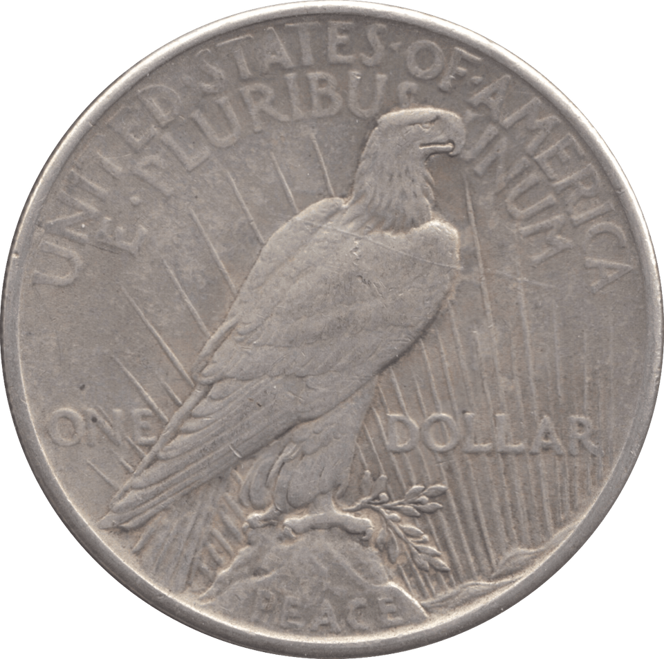 1925 SILVER PEACE DOLLAR USA - SILVER WORLD COINS - Cambridgeshire Coins