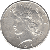 1925 SILVER PEACE DOLLAR USA - SILVER WORLD COINS - Cambridgeshire Coins