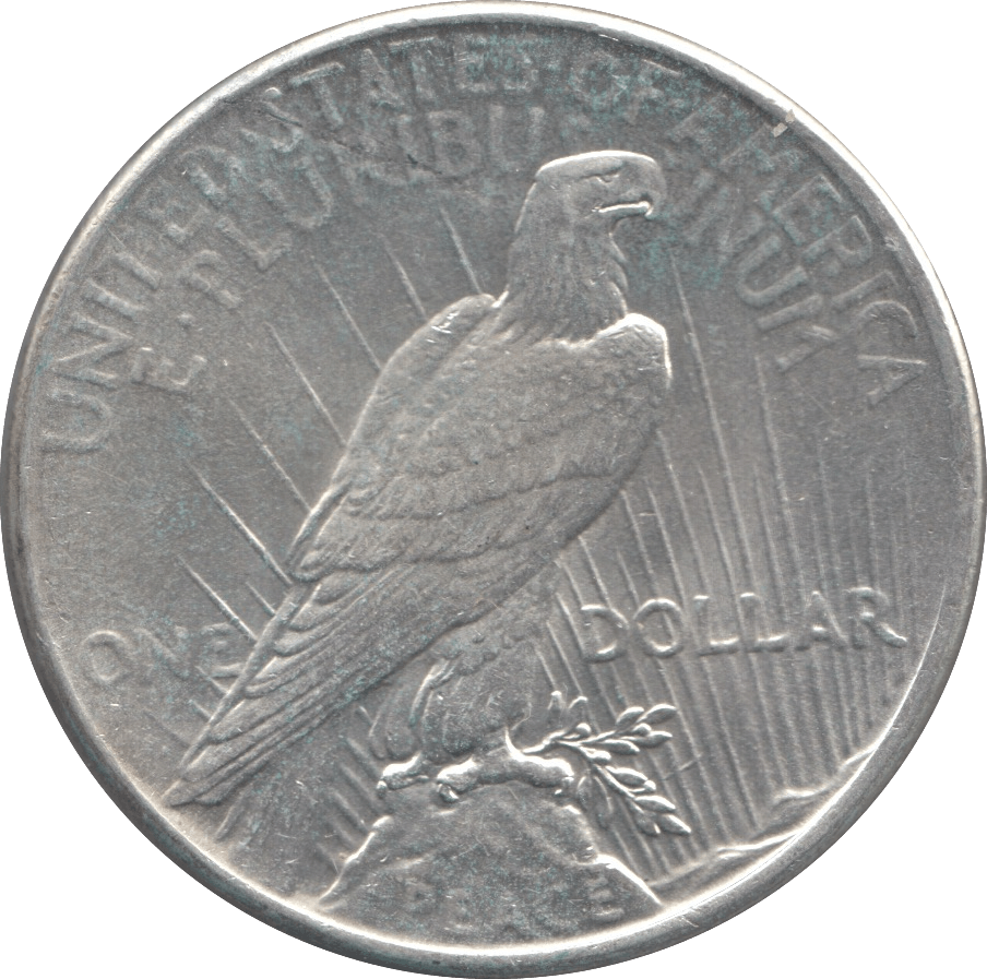 1925 SILVER PEACE DOLLAR USA - SILVER WORLD COINS - Cambridgeshire Coins
