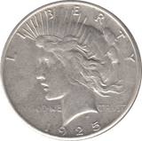 1925 SILVER PEACE DOLLAR USA - SILVER WORLD COINS - Cambridgeshire Coins