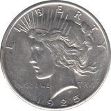 1925 SILVER PEACE DOLLAR USA - SILVER WORLD COINS - Cambridgeshire Coins
