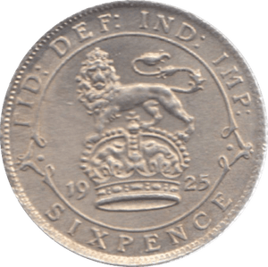 1925 SIXPENCE ( AUNC ) 23 - Sixpence - Cambridgeshire Coins