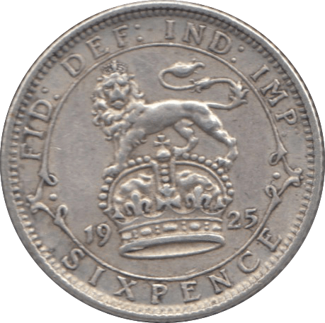 1925 SIXPENCE ( EF ) 3 - Sixpence - Cambridgeshire Coins
