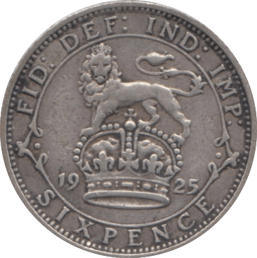 1925 SIXPENCE ( FINE ) 5 - Sixpence - Cambridgeshire Coins