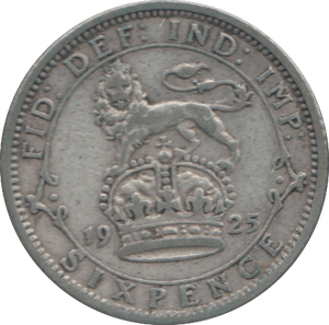 1925 SIXPENCE ( FINE ) 8 - SIXPENCE - Cambridgeshire Coins